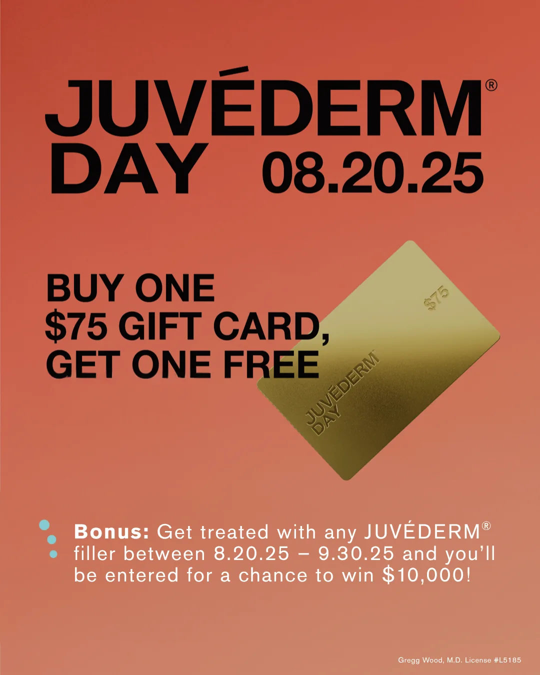 Juvederm Day flier at WINK Med Spa