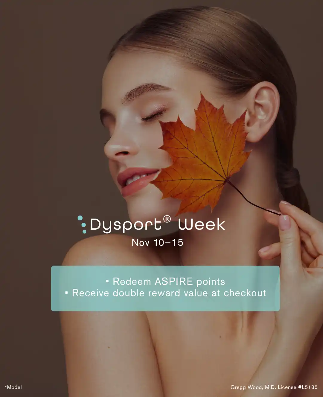 Dysport Week flier for WINK medspa