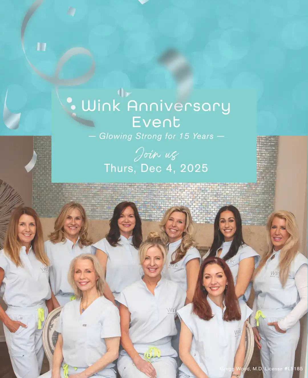 Wink Anniversary event flier