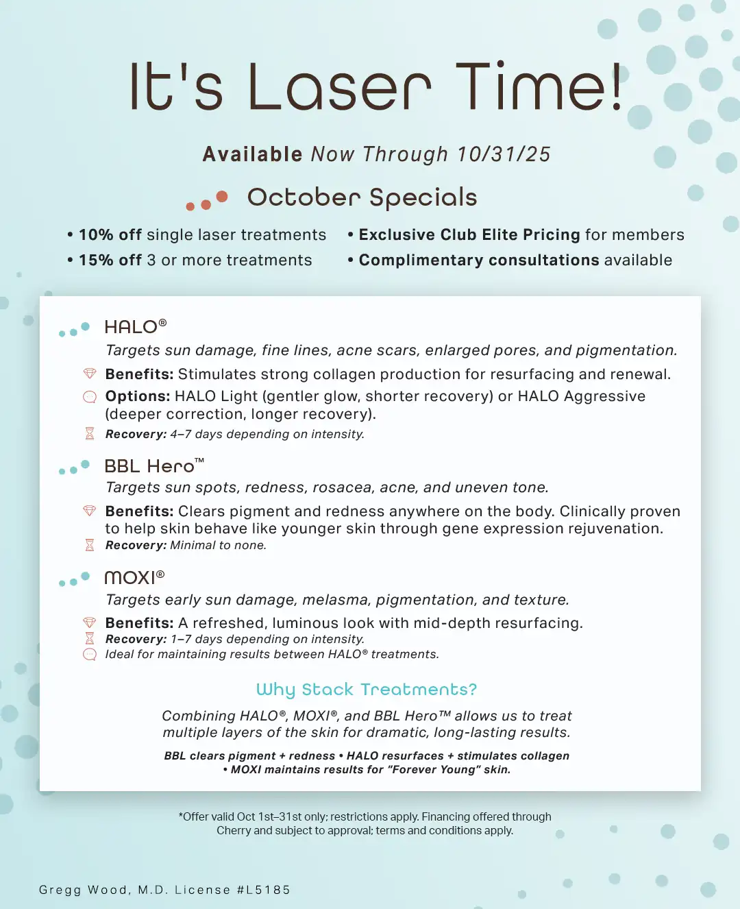 Flier for WINK med october specials