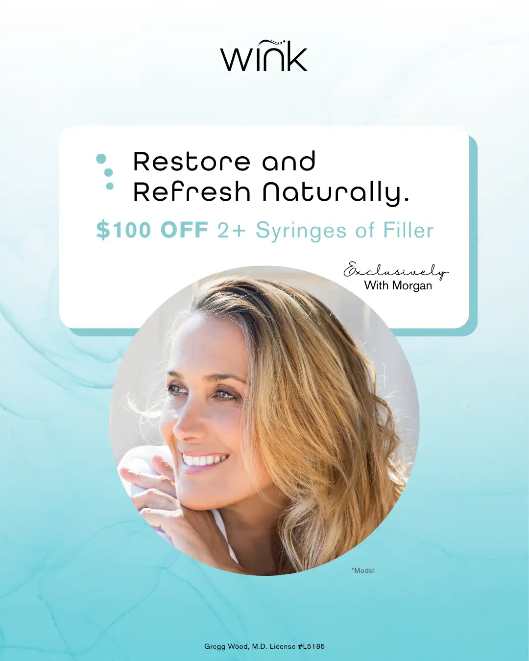 Restore and Refresh Naturally. $100 Off 2+ syringes of Filler