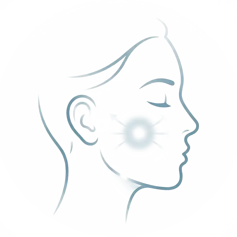 Midface treatment area illustration